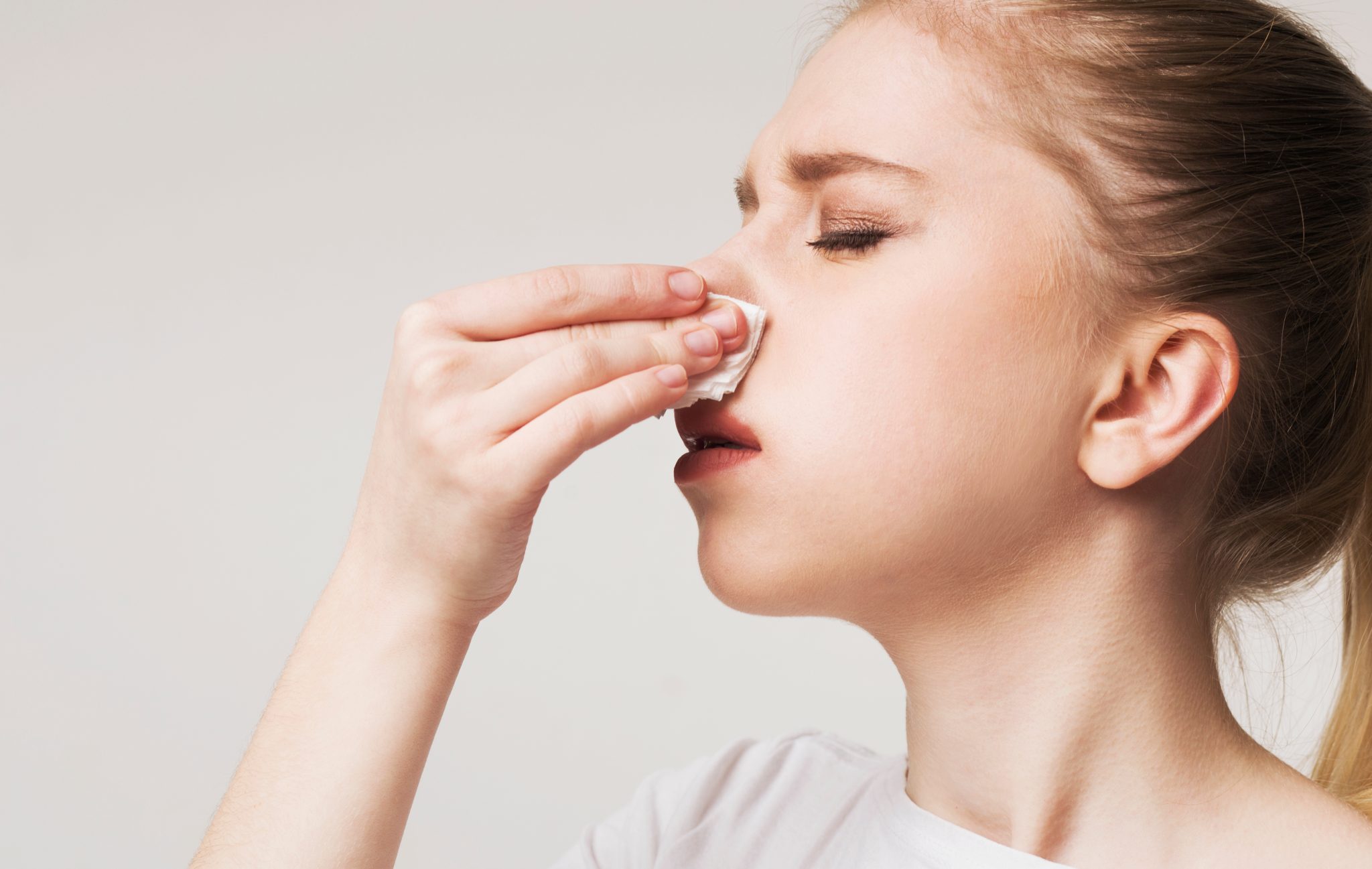 Why does the nasal mucosa bleed?