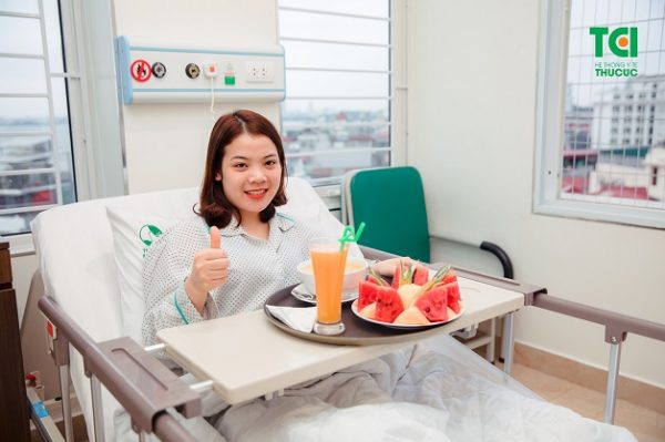 Tại TCI Hospital, bệnh nhân có chế độ dinh dưỡng riêng phù hợp sau phẫu thuật