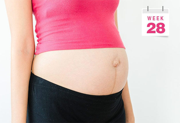 Dấu hiệu thay đổi của cơ thể mẹ khi thai nhi 28 tuần.