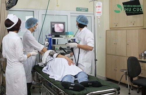Bệnh nhân nội soi dạ dày tại Bệnh viện Thu Cúc
