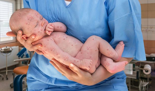Bệnh sởi ở trẻ sơ sinh nguy hiểm vì sau khi trẻ mắc bệnh sởi, đáp ứng miễn dịch của cơ thể trẻ giảm sút do virus sởi tấn công và gây suy giảm miễn dịch