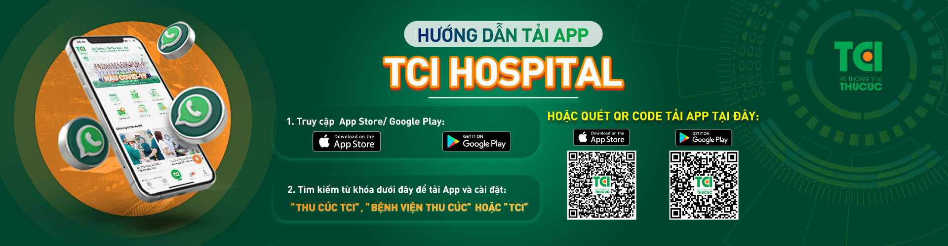 banner huong dan tai app tci hospital