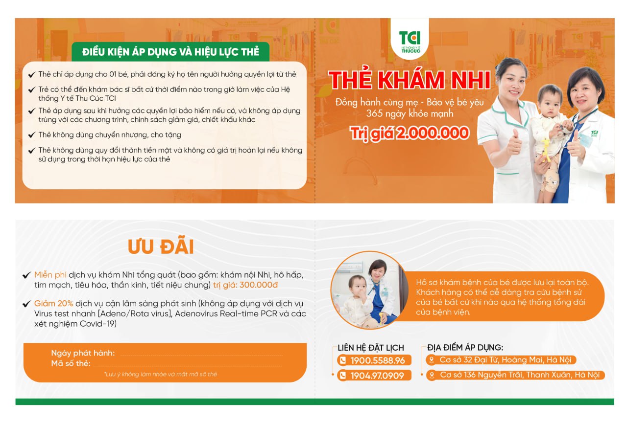 Thu Cúc TCI tri ân dành tặng mẹ ưu đãi khủng và thẻ khám Nhi 2 TRIỆU đồng