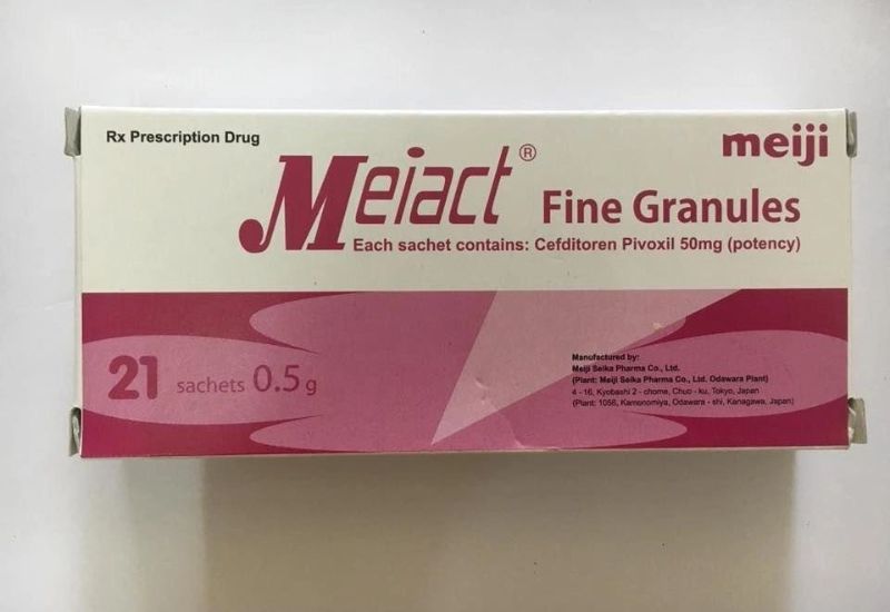 thuốc kháng sinh dạng bột pha hỗn dịch, được sử dụng để điều trị các nhiễm khuẩn ở trẻ em do các chủng vi khuẩn nhạy cảm gây ra