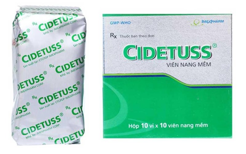 Cidetuss – Thuốc trị ho bán theo đơn